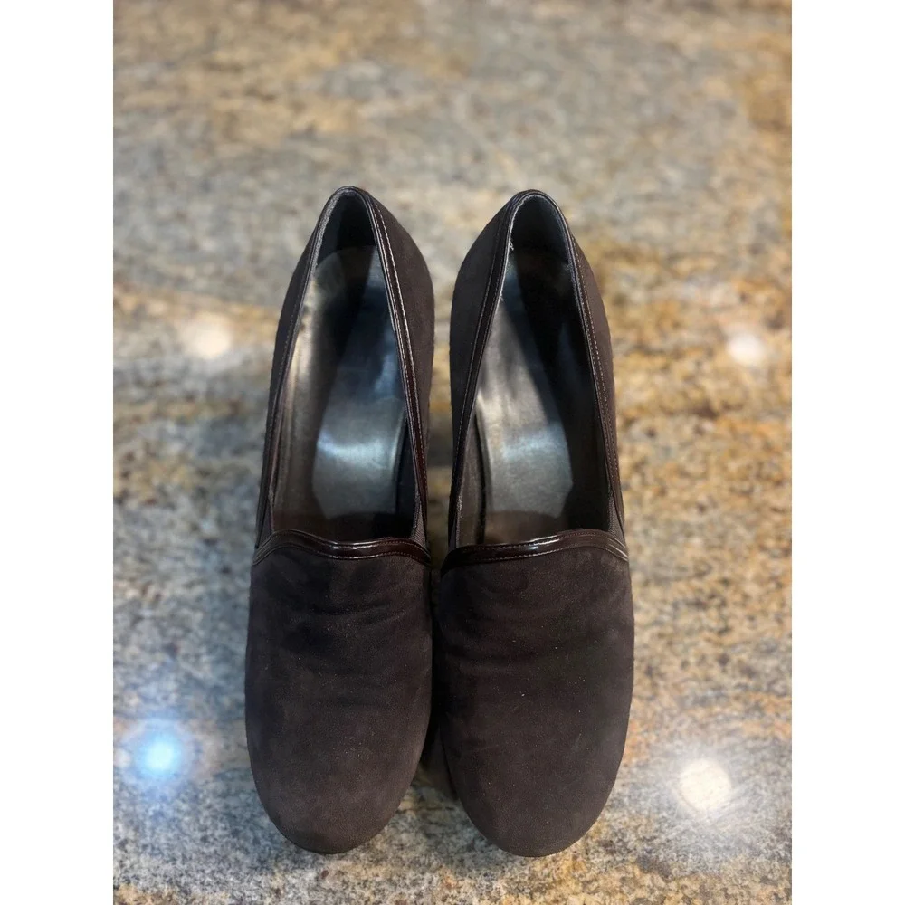 Stuart Weitzman Dark Brown‎ Suede Platform High Heel Ankle Booties Size 8M